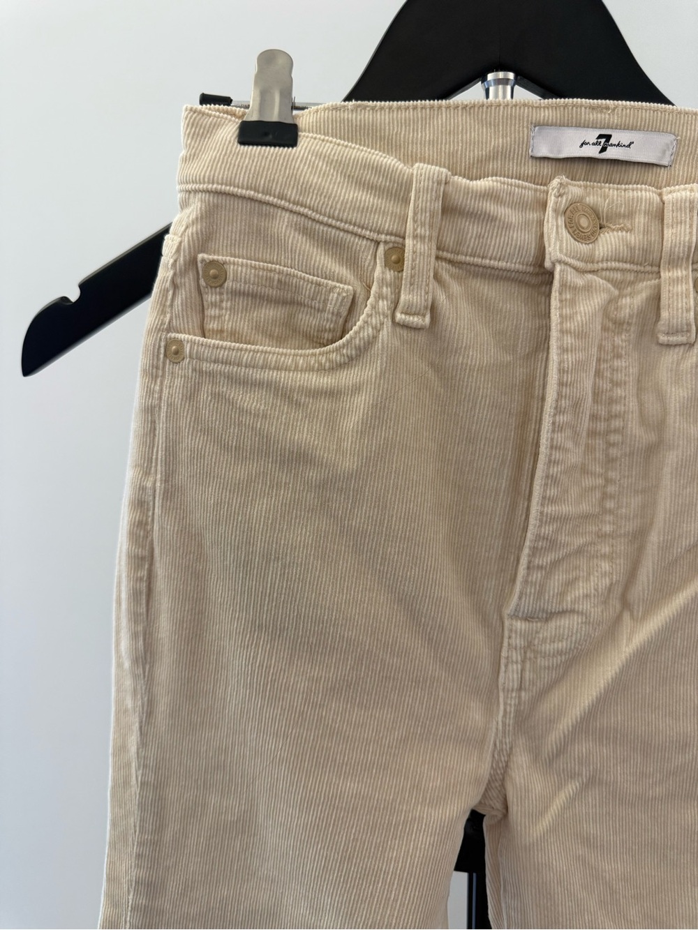 7 For All Mankind Corduroy Ultra High Rise Skinny Bootcut